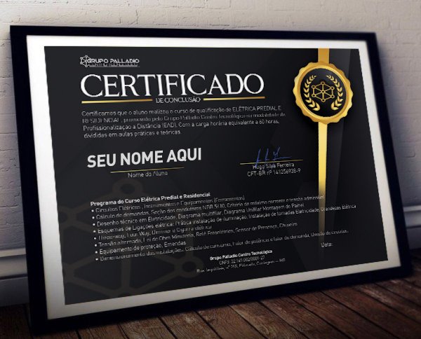 Certificado de conclusão do curso